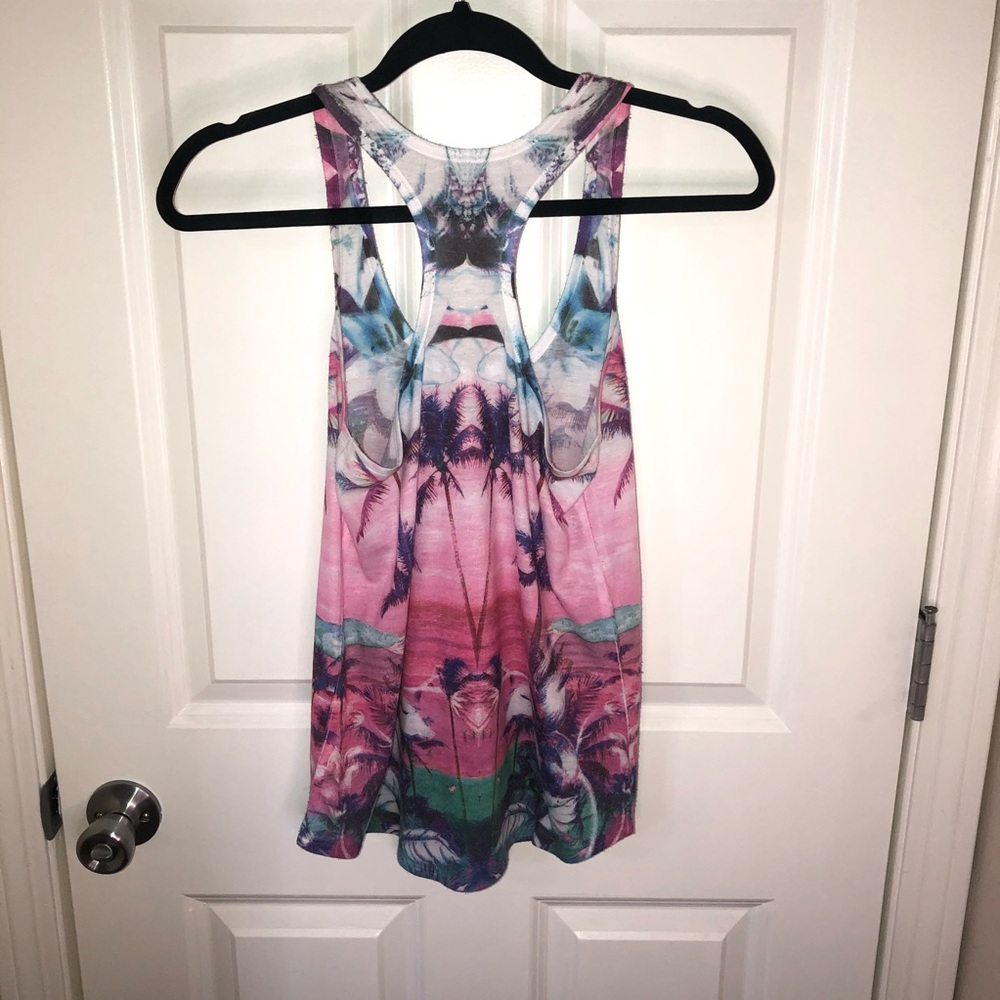 ππ3 for $20 ππExpress Tropical razor back tank - Picture 2 of 7